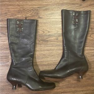 Genuine leather Y2K boots
